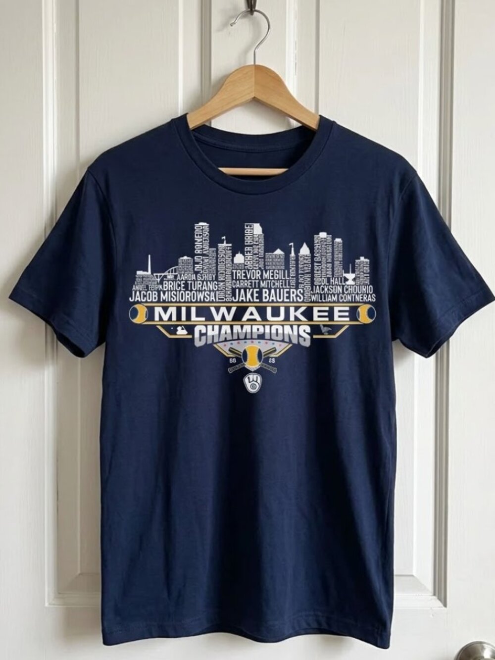 Milwaukee Baseball National Champions 2026 Milwaukee City Skyline Graphic Tee